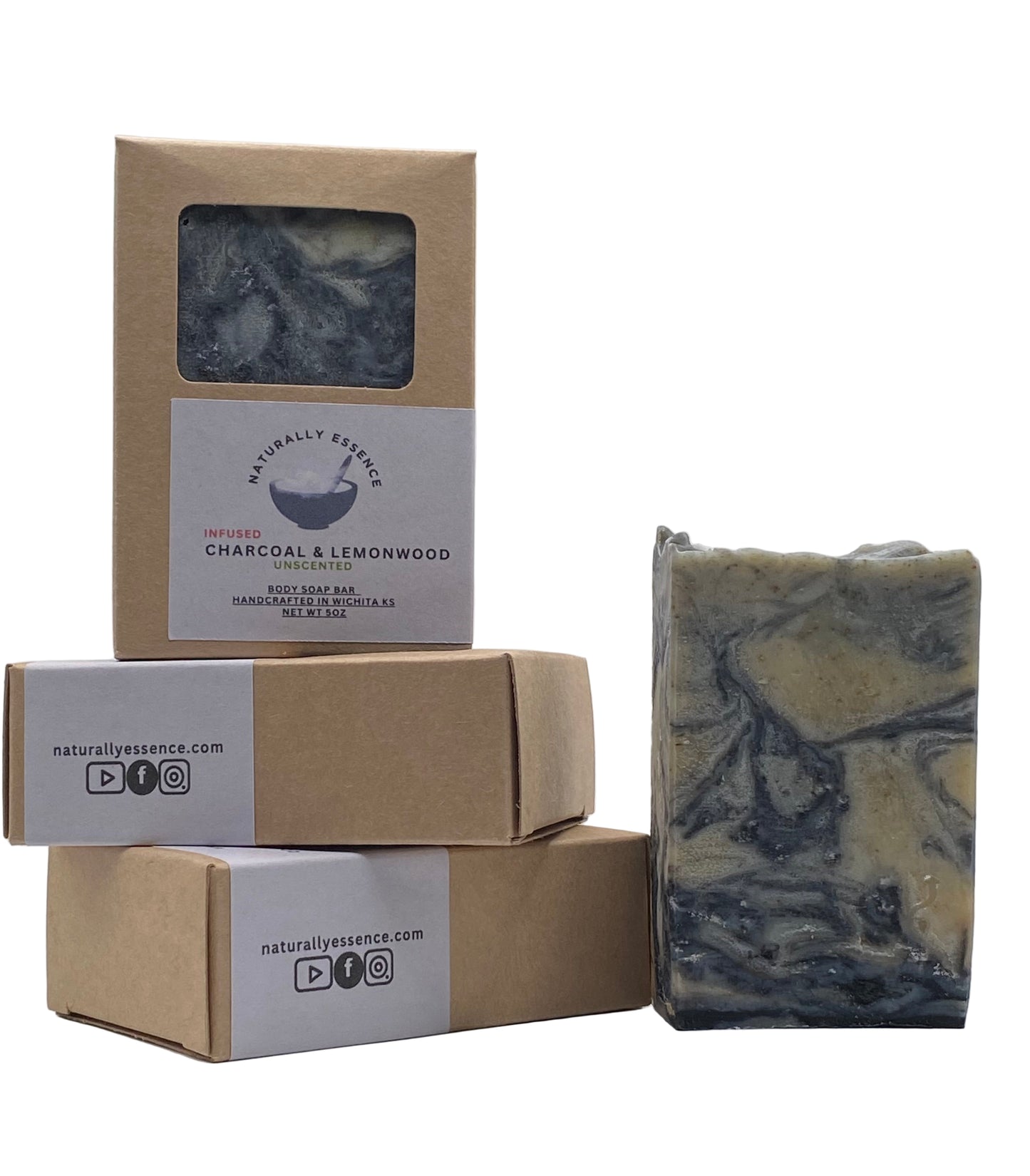 Infused Charcoal & Lemonwood Soap Bar